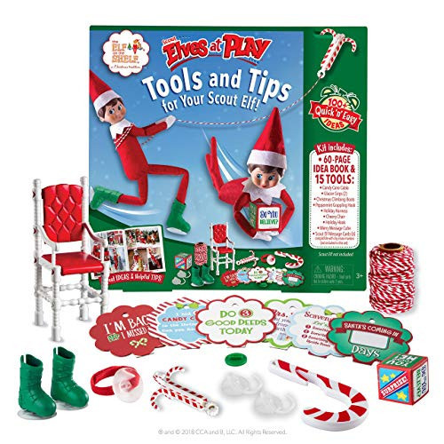 The Elf on the Shelf Elves at Play Tools and Tips for Your Scout Elf - 60-Page Guide Book with 100+ Quick and Easy Ideas and 15 Scout Elf Tools - Scout Elf Not Included | Amazon (US)