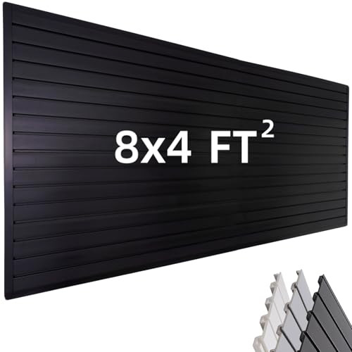 Slat Wall Paneling Garage Wall Organizer, Black Slatwall Panels 4x8 ft Garage Tool Organizer Wall... | Amazon (US)