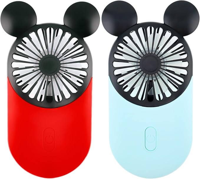 Cute Mouse Personal Mini Fan, Rechargeable Handheld USB Fan, 3 Adjustable Wind Speeds and Wearabl... | Amazon (US)