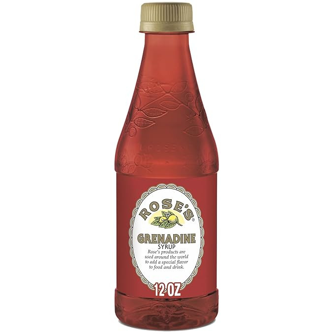 Rose’s Sweetened Grenadine Syrup 12oz Bottle | Perfect for Cocktails, Beverages, and Mixers | Amazon (US)