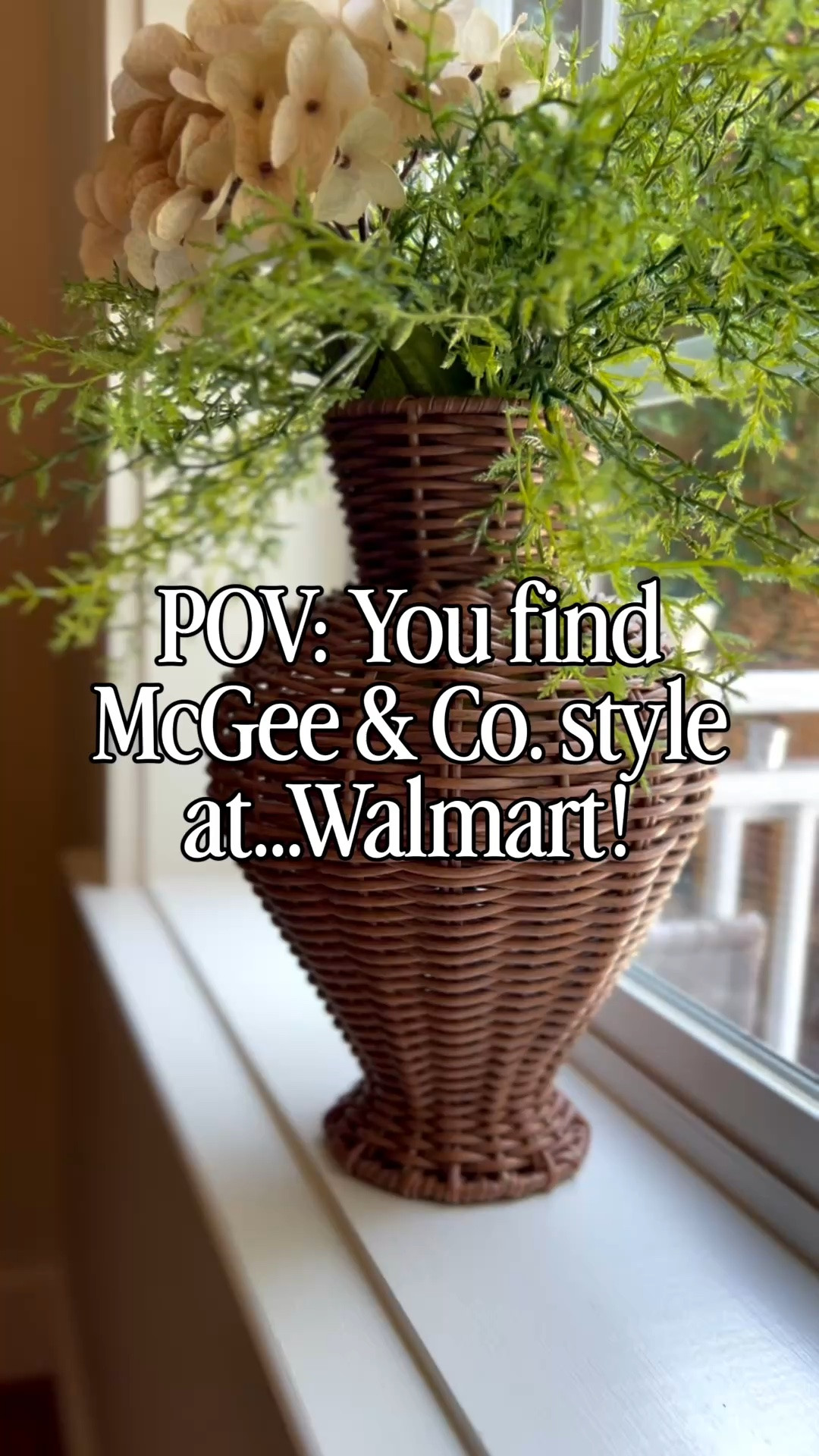 Can you believe this is a Walmart find!? For only $15! This woven faux rattan vase is a gorgeous designer dupe that gives McGee & Co. vibes all the way!

#walmart #vase #betterhomesandgardens #rattan

#LTKHome #LTKSeasonal