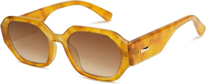 SOJOS Polarized Sunglasses For Women Retro Rectangle Womens Sun Glasses Trendy Narrow Square 90s ... | Amazon (US)