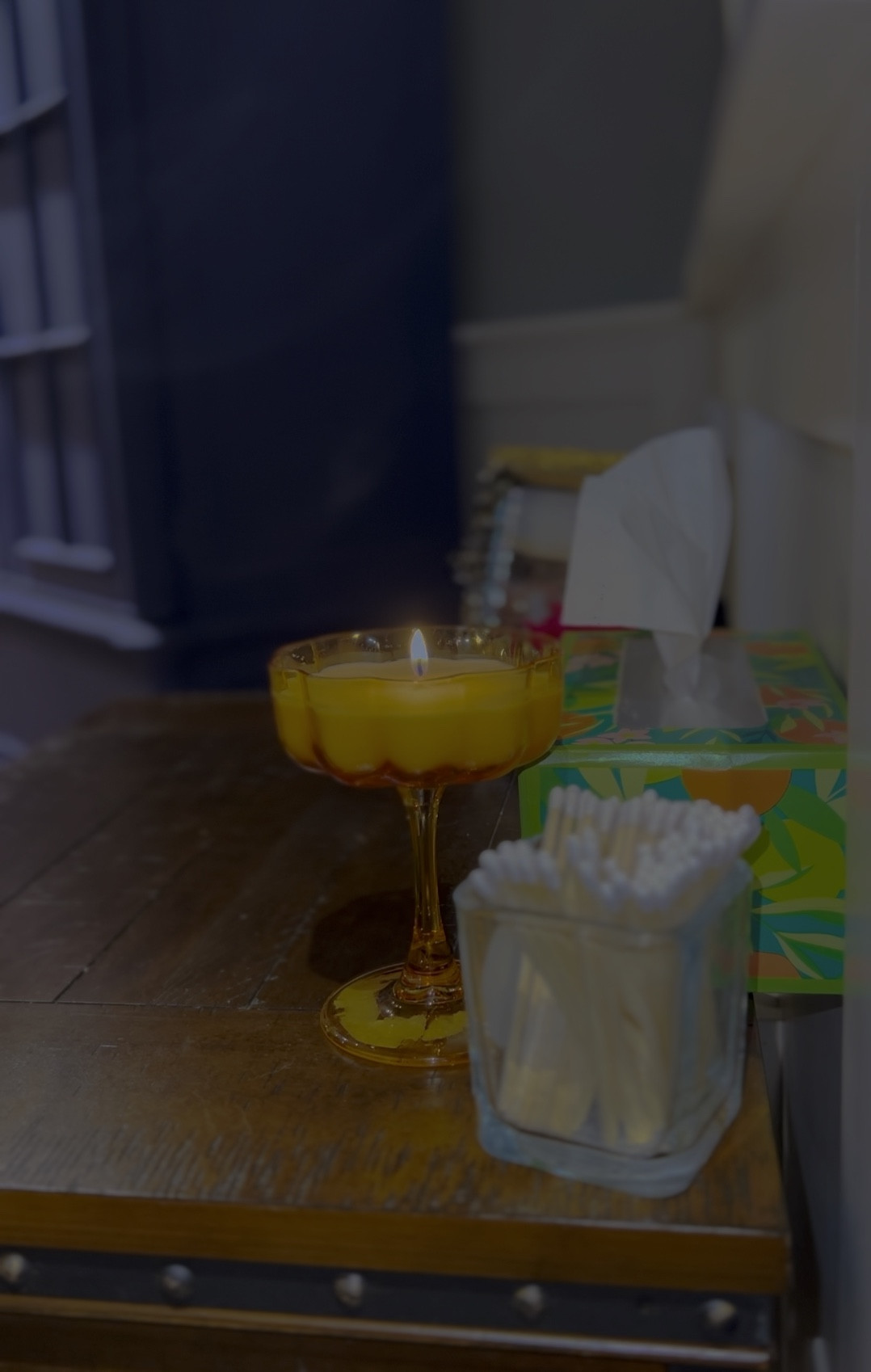 I found this super cute cocktail glass candle at Aldi! It smells so good and is super cute for spring and summer! They were only $5 at the store so they are perfect for #bridalshowers #parties or even just #homedecor 🕯️
I also love my glass match holder! They are super easy to make if you don’t want to buy one that’s already made! 🧡

#LTKparties #LTKhome #LTKSeasonal