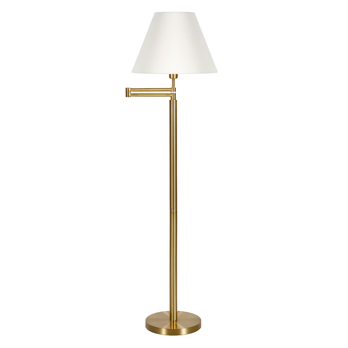 Hampton & Thyme Swing Arm Floor Lamp with Fabric Empire Shade | Target