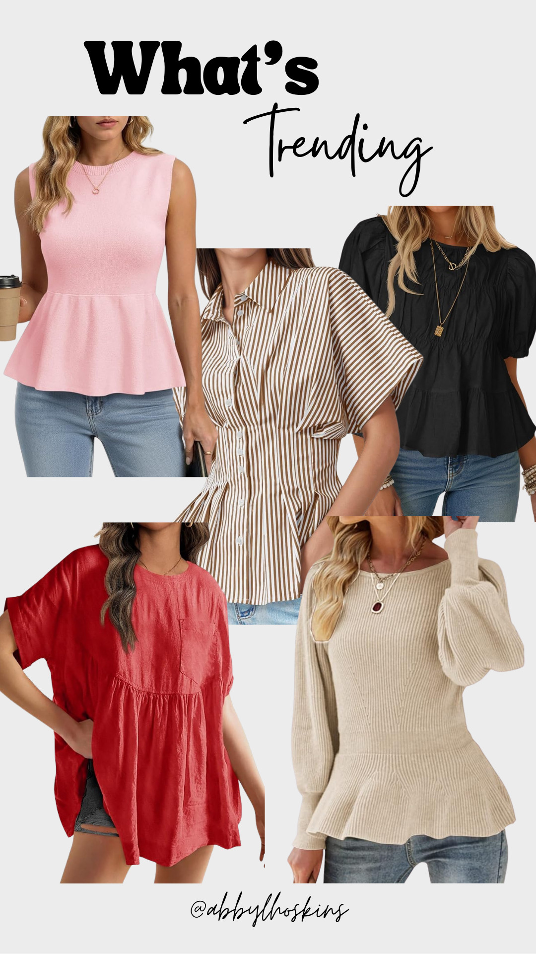 Peplum tops are easy to dress up or down.. 

@amazon 

 #whatstrending #peplumtops #ltkwomen #LTKootd #LTKmomlife #LTKWorkwear