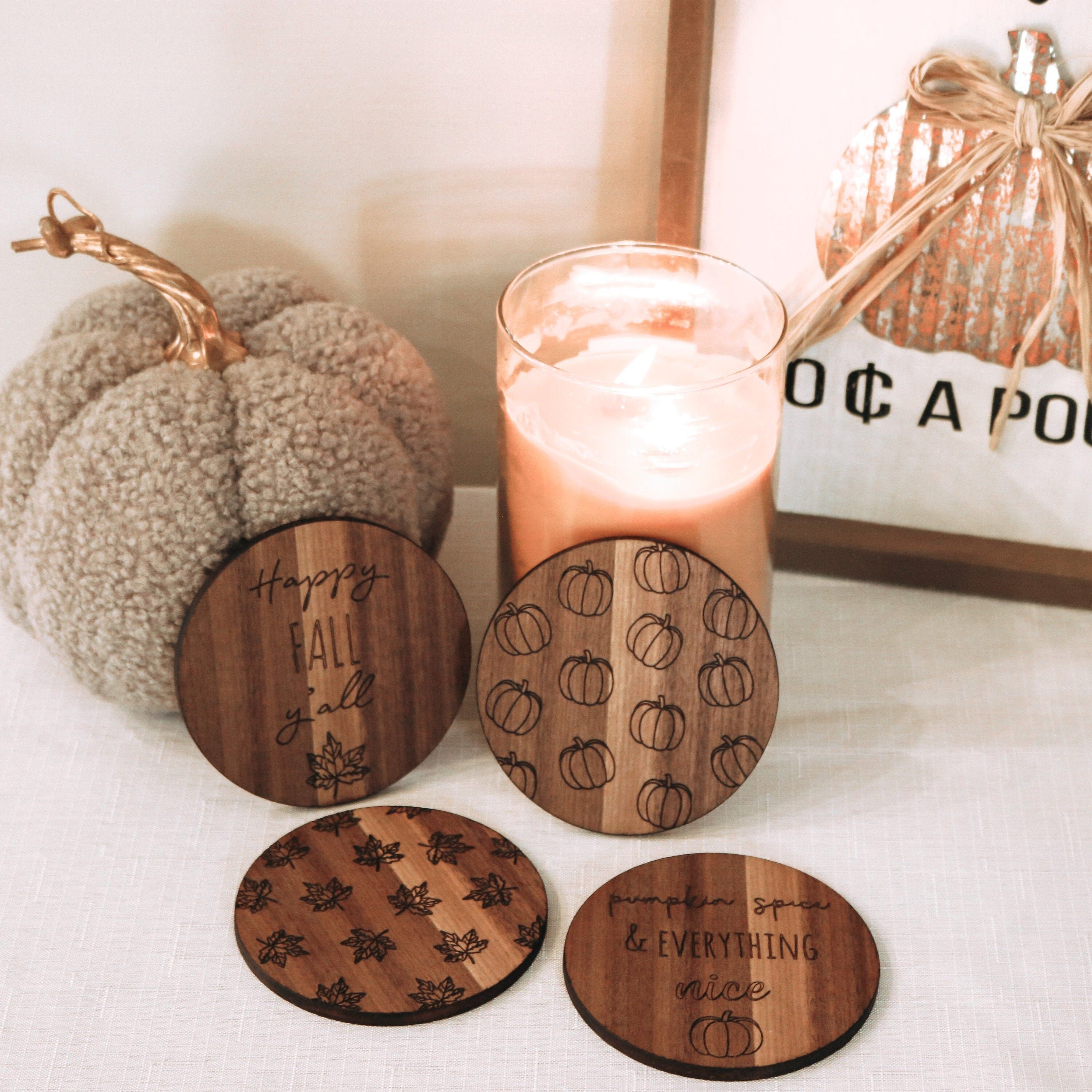 Fall Wooden Coasters | Etsy (US)
