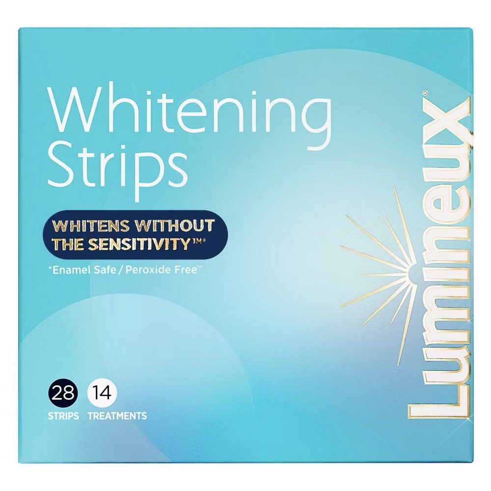 Lumineux Enamel-Safe & Peroxide-Free Teeth Whitening Strips, Dentist Formulated, 14-Pack | Walmart (US)