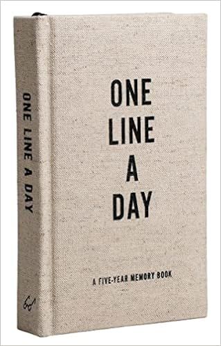 Canvas One Line a Day: A Five-Year Memory Journal    Diary – Notebook, 29 Jan. 2019 | Amazon (UK)