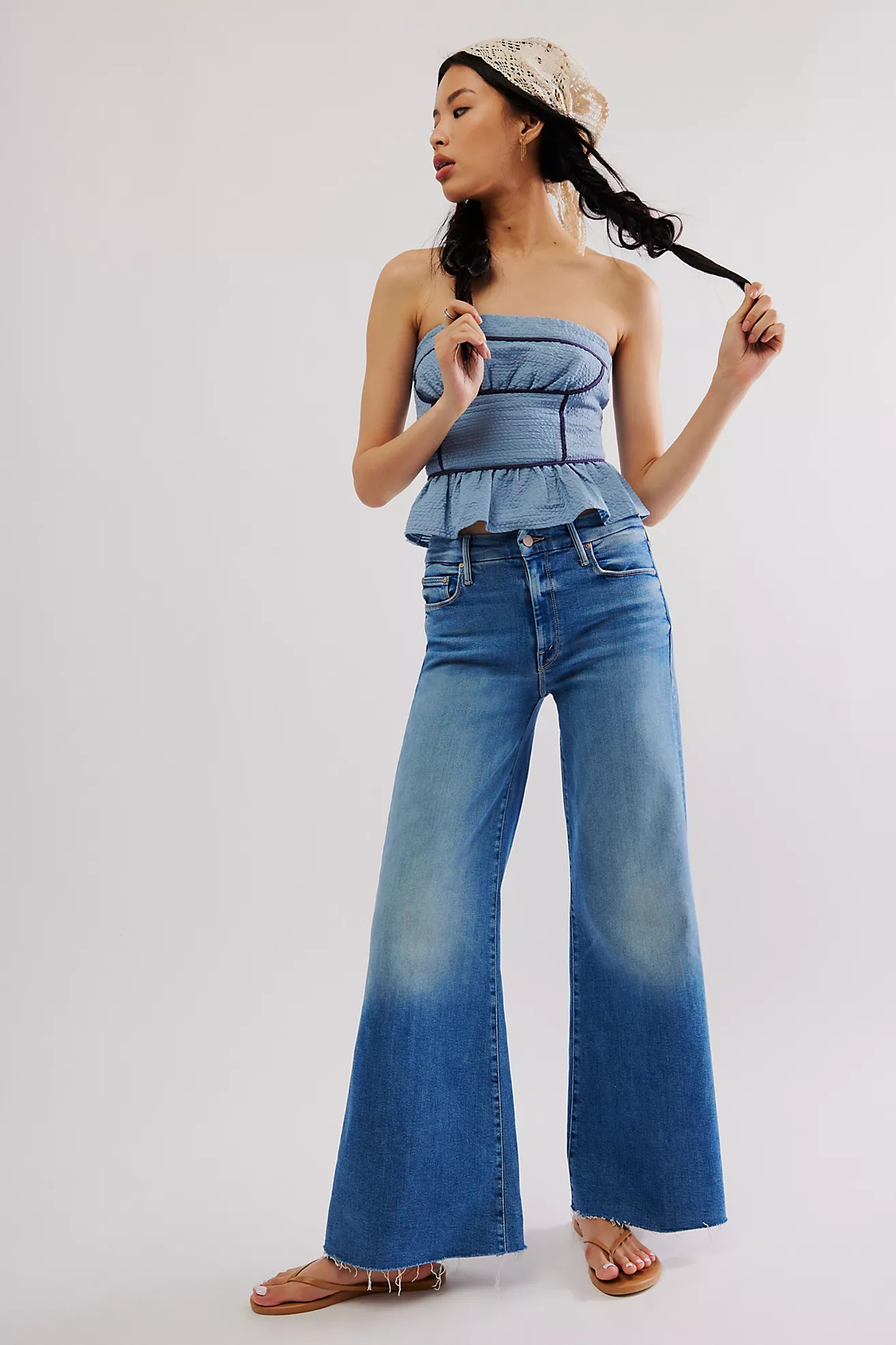 MOTHER The Roller Fray Jeans | Free People (Global - UK&FR Excluded)