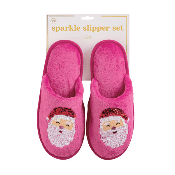 Holiday Sparkle Slippers | Mud Pie