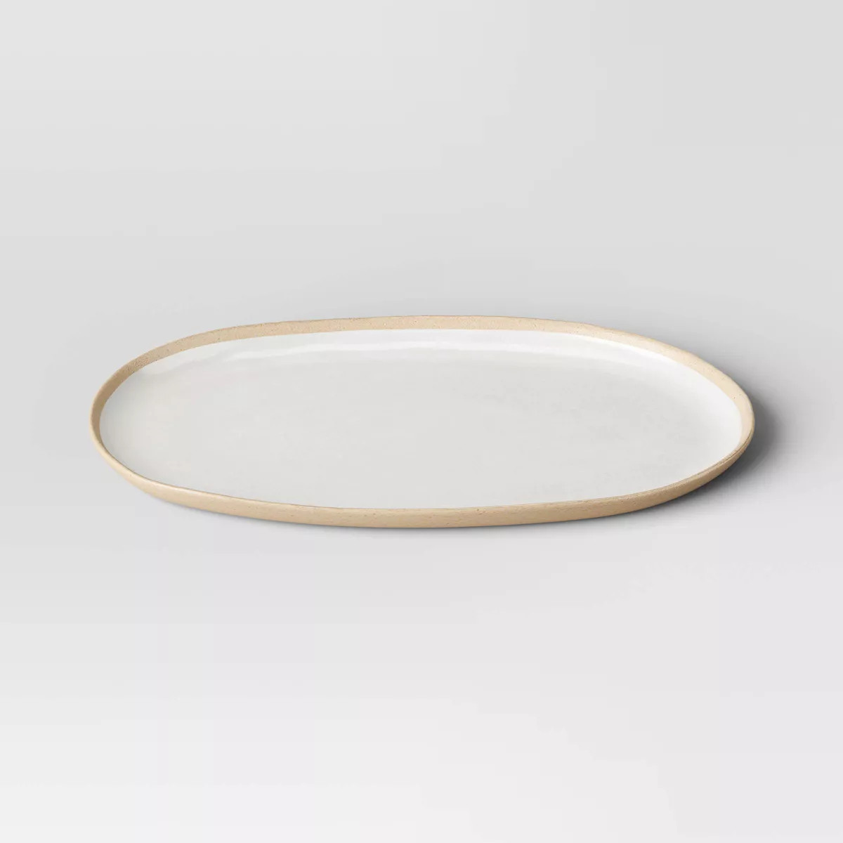 Small Melamine Oval Serving Platter Ivory - Threshold™ | Target