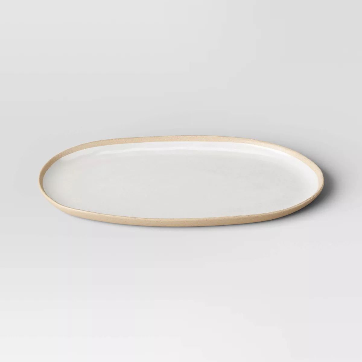 Small Melamine Oval Serving Platter Ivory - Threshold™ | Target