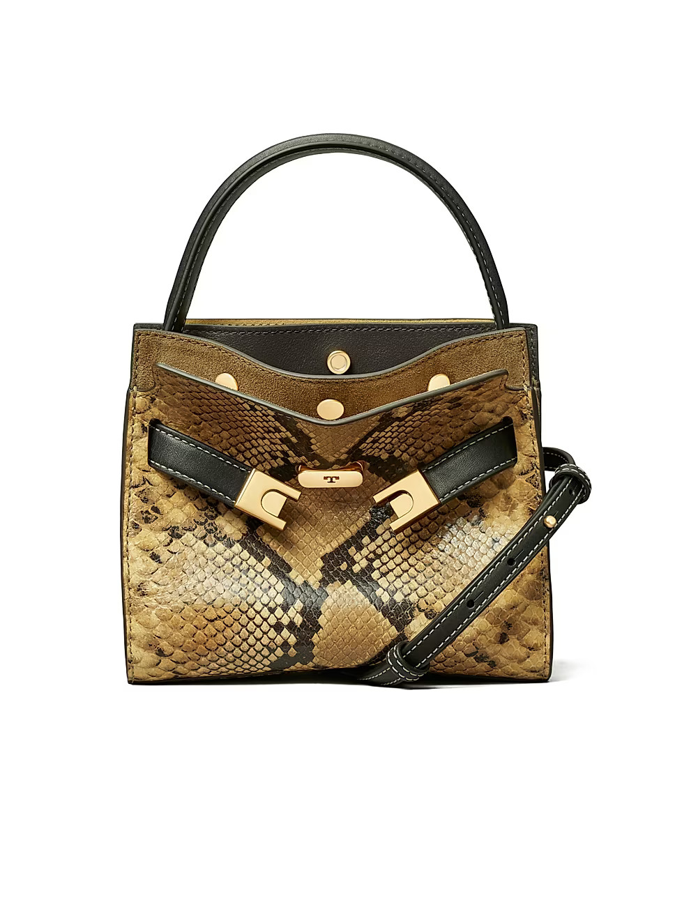 Lee Radziwill Small Snake-Embossed Leather Double Bag | Saks Fifth Avenue