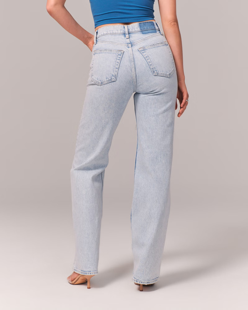 Women's High Rise 90s Relaxed Jean | Women's Bottoms | Abercrombie.com | Abercrombie & Fitch (US)