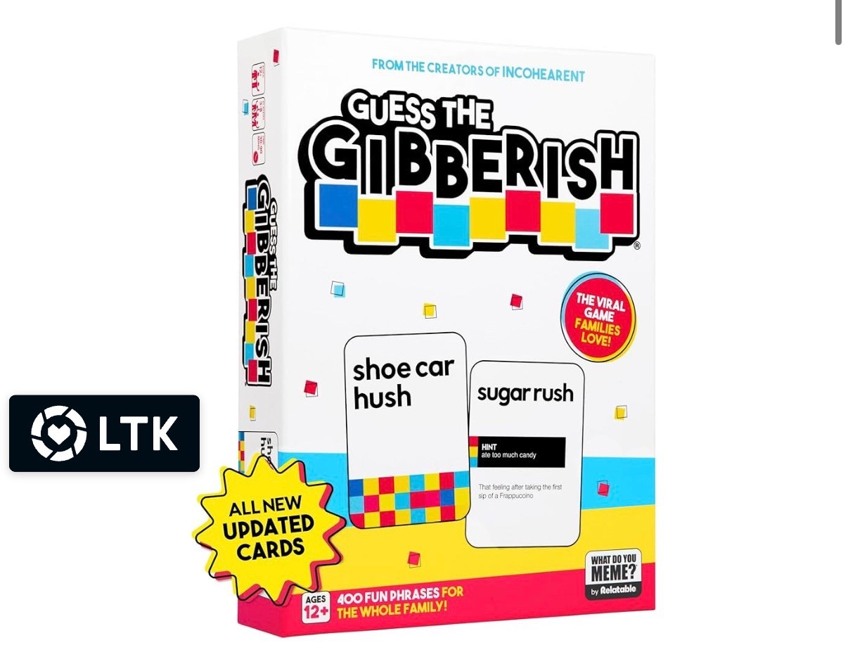 Guess the gibberish game is so much fun for the whole family. ⛄️⛄️⛄️

#LTKKids #LTKHome #LTKGiftGuide