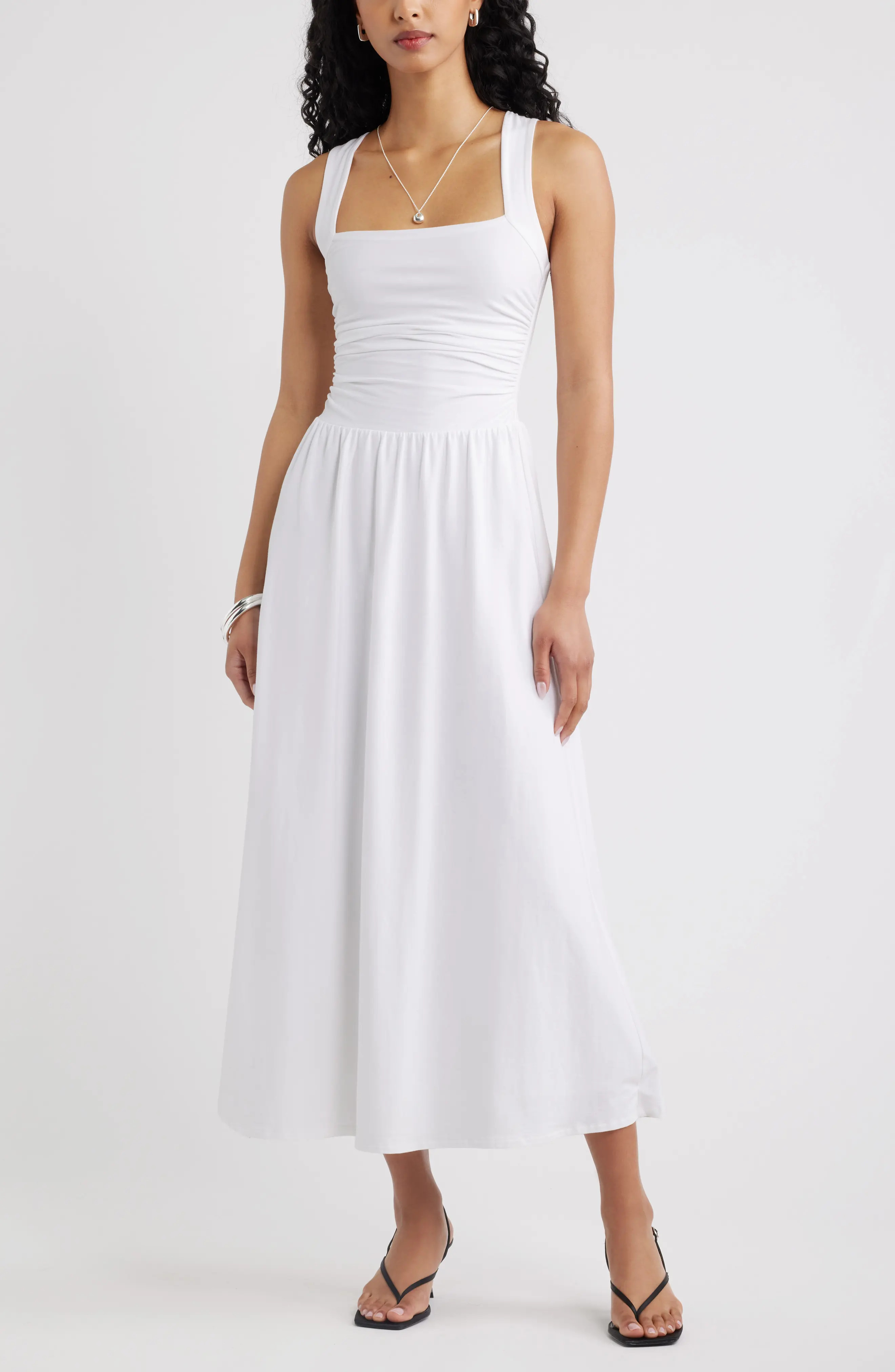Square Neck Maxi Dress (Women) | Nordstrom | Nordstrom