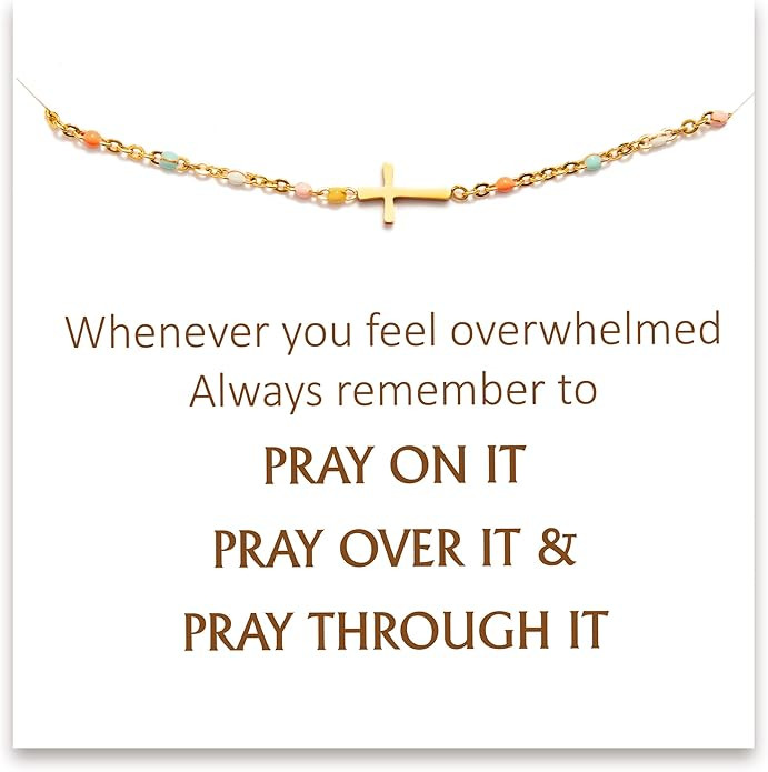 STORYJEWELLERY Cross Bracelet, Christian Gifts for Women, Religious Gifts for Women, Encouragemen... | Amazon (US)