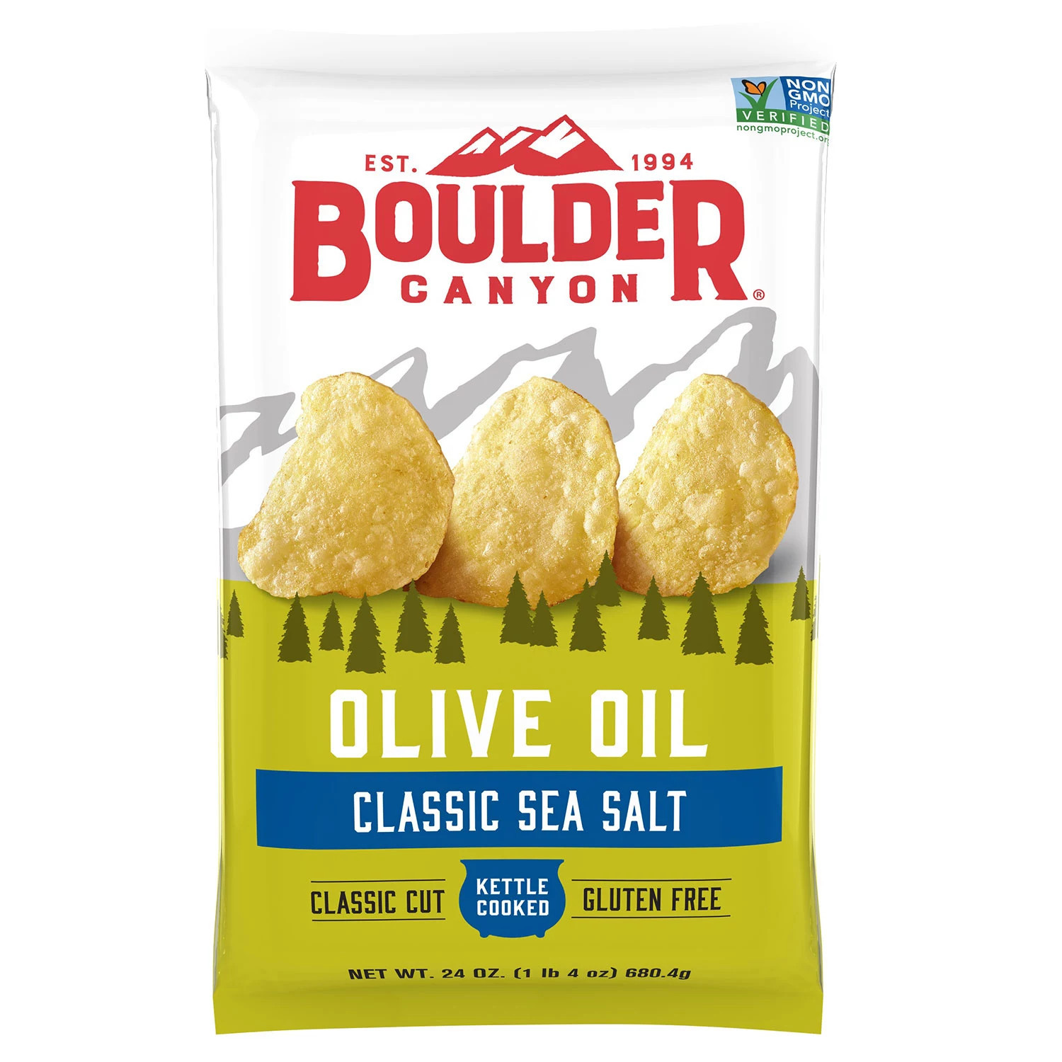 Boulder Canyon Olive Oil Kettle Cooked Chips, 24 oz. | Sam's Club