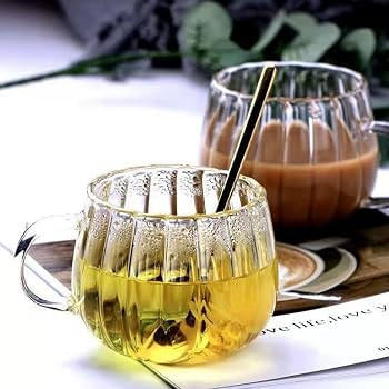 Clear Pumpkin Cups with Handle Classic Halloween Mugs Halloween Pumpkin Glass Coffe Mugs Warm Bev... | Amazon (US)