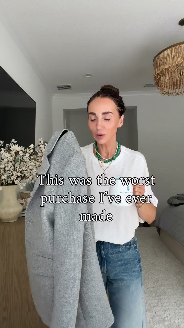 The $40 blazer is making a very strong case against the $368 version. The tailored shape, classic gray and button details give you the same elevated look for a fraction of the price, and it’s so easy to style with denim and a simple tee.

affordable blazer, gray blazer, designer look for less, fall blazer, tailored jacket, blazer outfit, fall fashion, denim outfit, classic style, affordable fashion, annabrstyle

#LTKootd #LTKSeasonal #LTKOver40