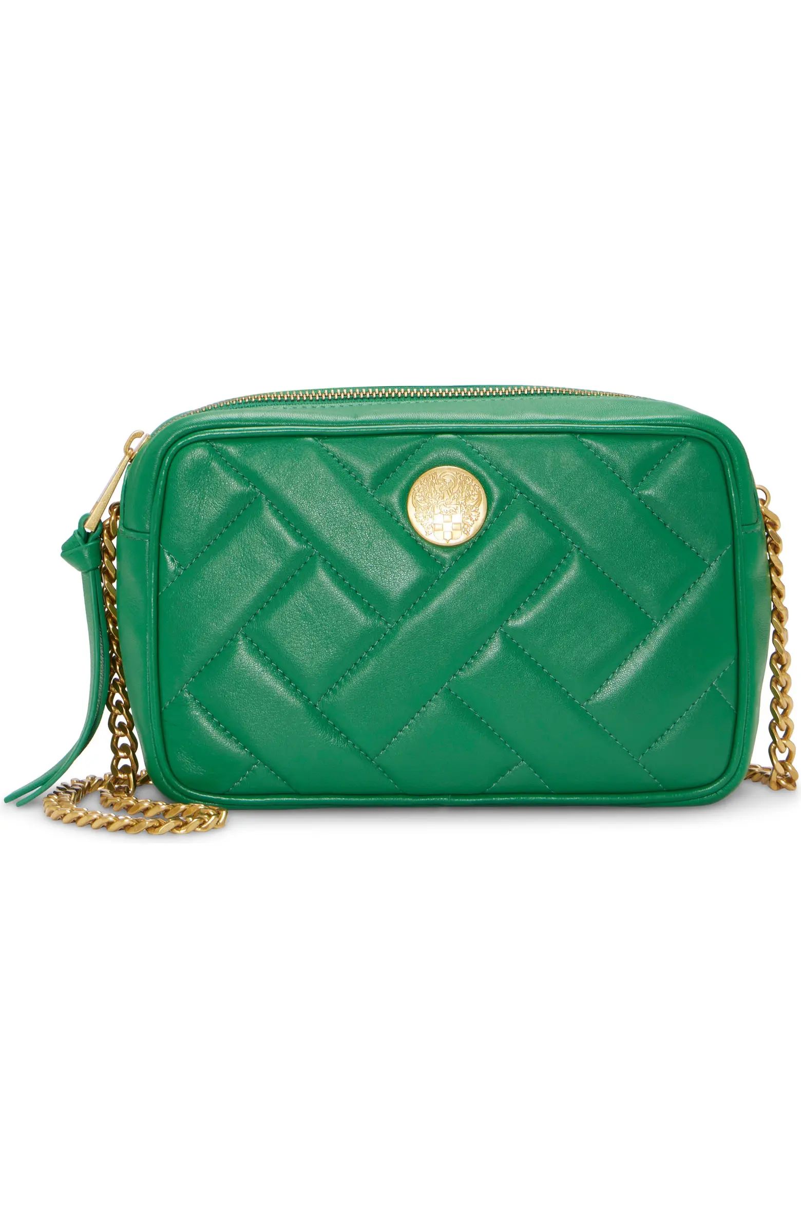 Vince Camuto Kisho Quilted Leather Crossbody Bag | Nordstrom | Nordstrom