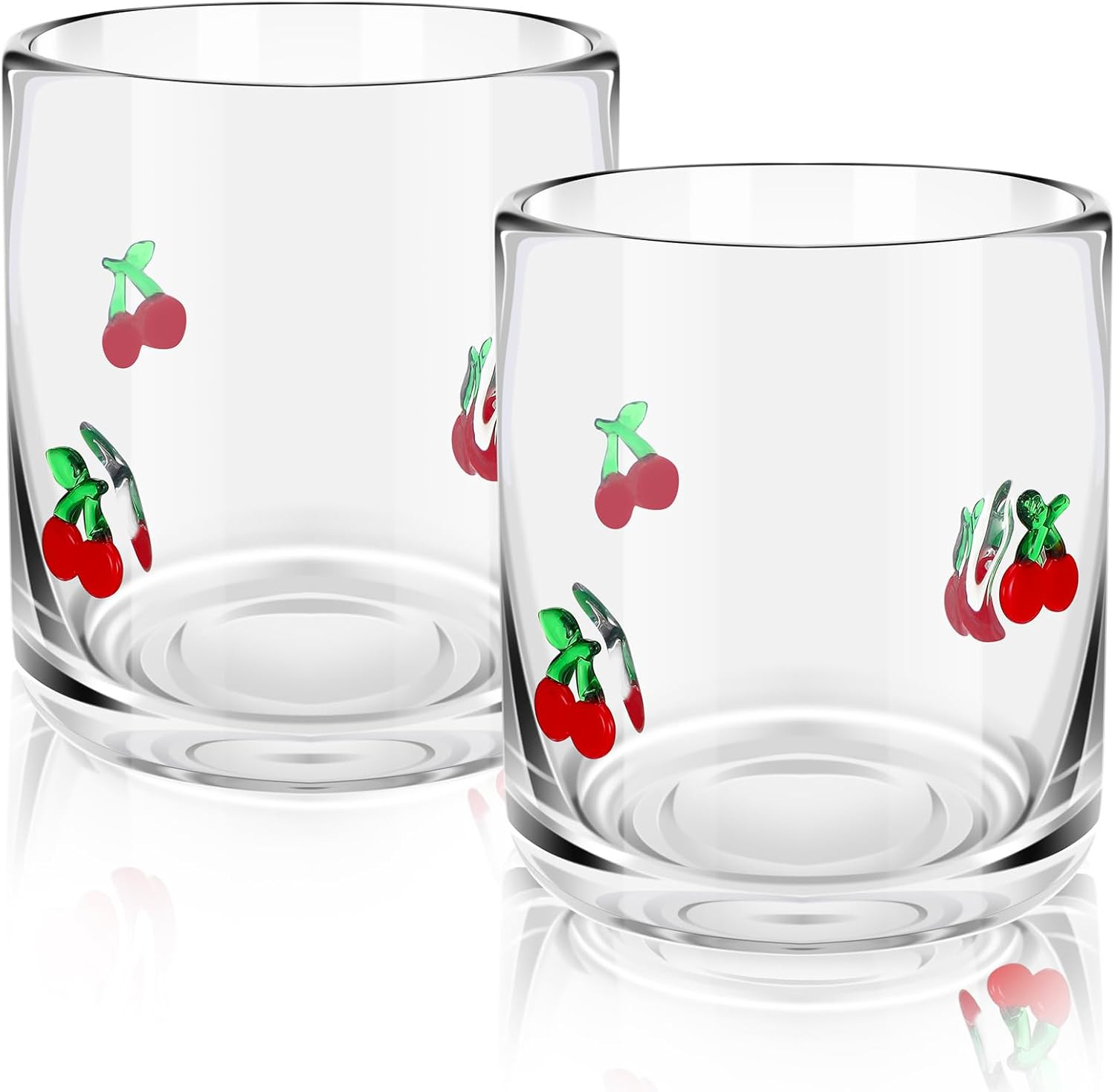Icon Juice Glasses, 14oz Stemless Wine Drinking Juice Glass Cup for Valentine Party Supplies Gift... | Amazon (US)