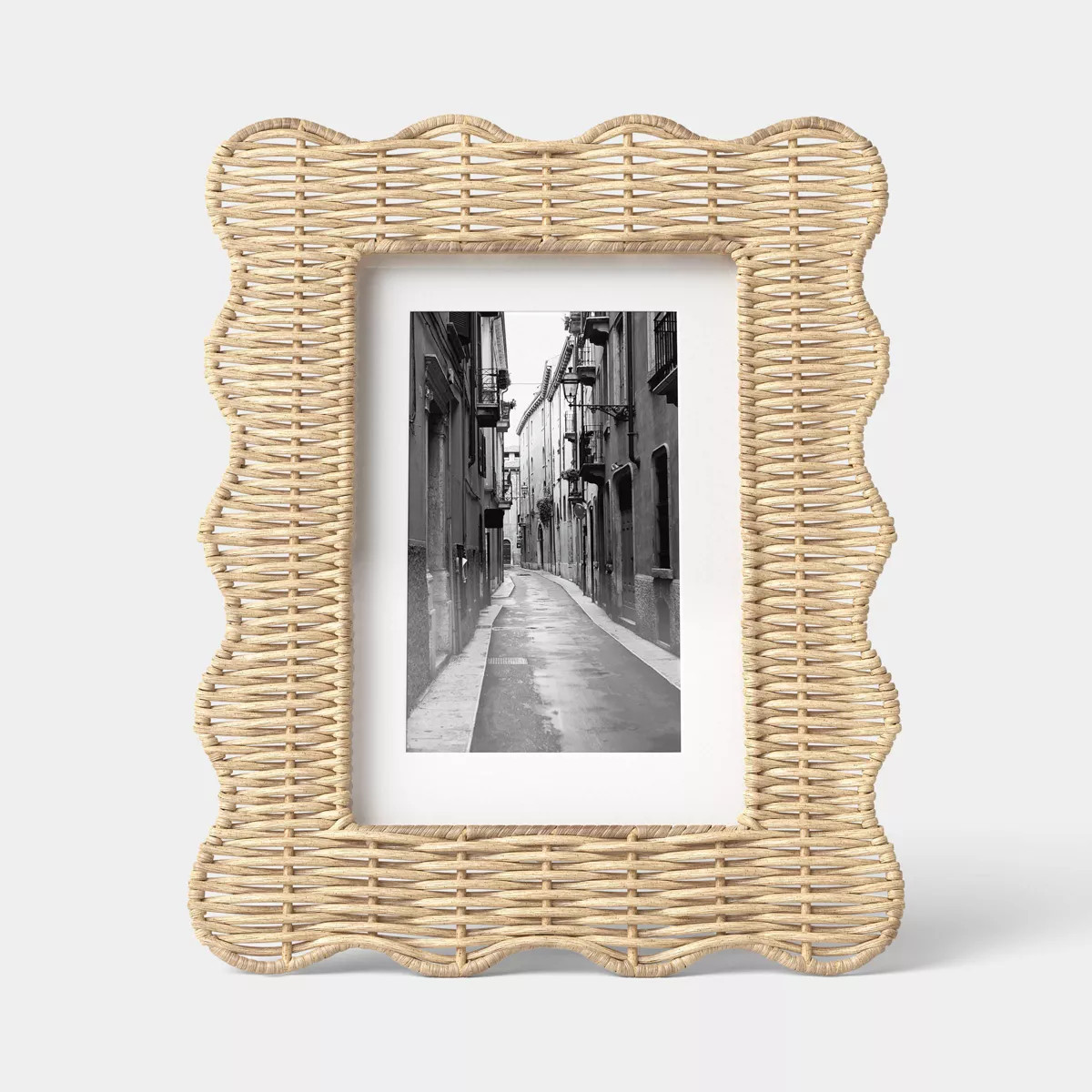 8"x10" Matted to 5"x7" Rattan Wavy Picture Frame - Room Essentials™ | Target