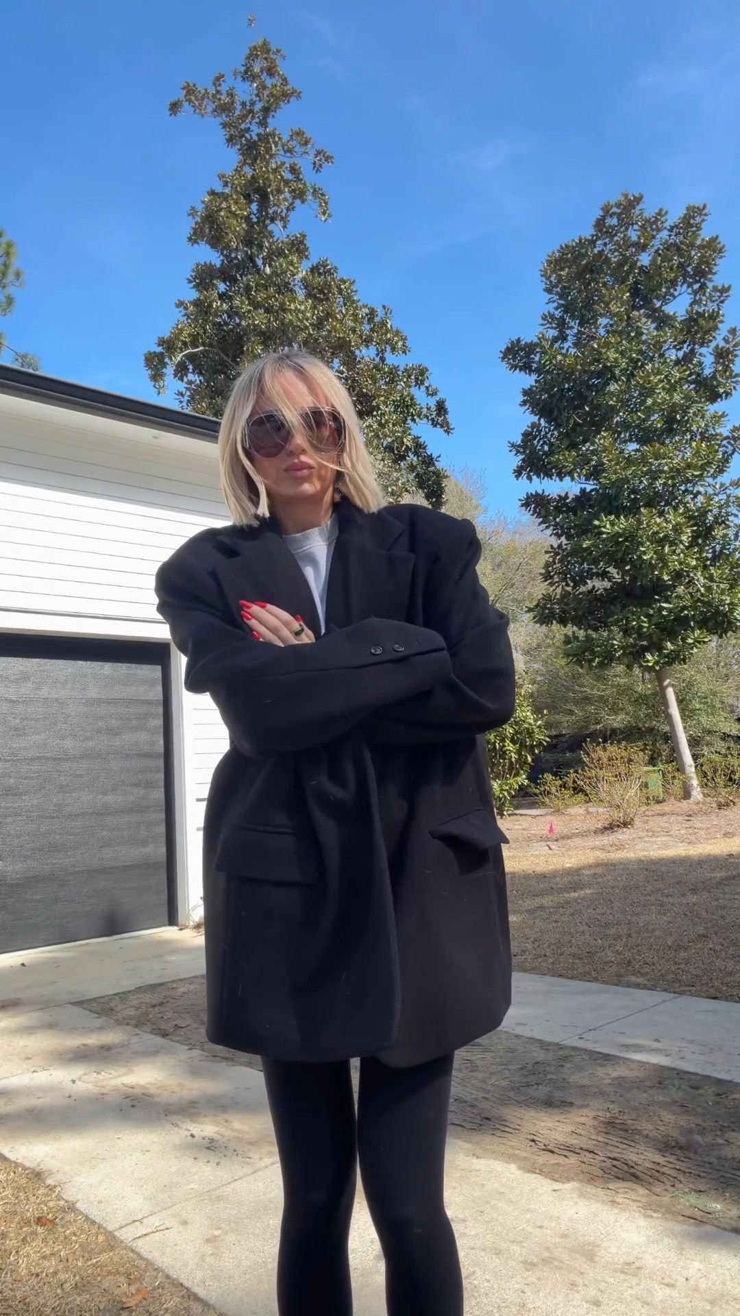 Wearing a medium in the sweatshirt. An extra small in the leggings. I’m not able to link my blazer, but linked a very similar one below! ￼

#LTKActive #LTKfitnessgoals #LTKdayinmylife