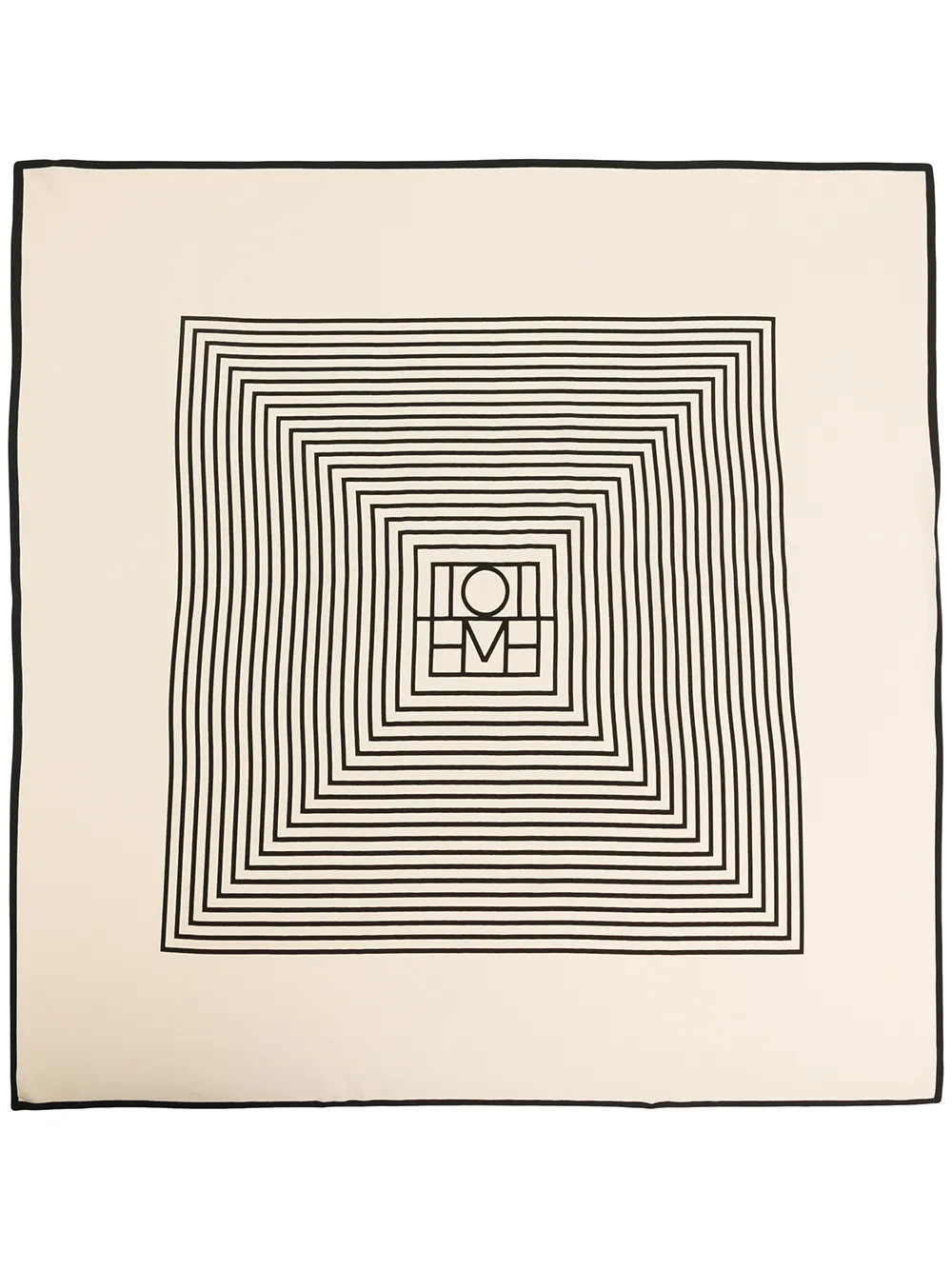 TOTEME Stripe Print Scarf - Farfetch | Farfetch Global