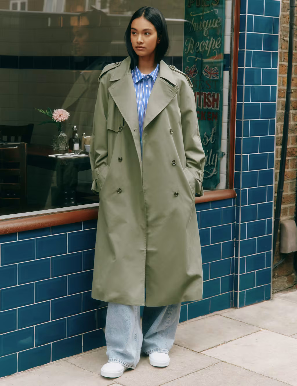 Cotton Rich Belted Longline Trench Coat | Marks & Spencer (UK)