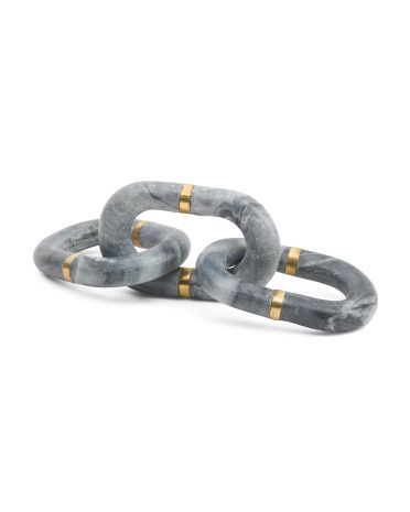 14in Marble Chain Decor | TJ Maxx