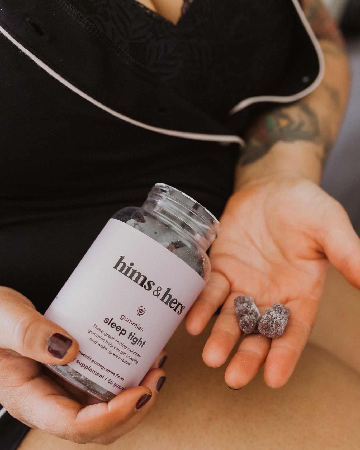 Ladies and gents — it’s time to take charge of your health, and that includes your sleep health. 

Did you know a lack of quality, consistent sleep can cause increased anxiety, risk of stroke and probably 20 other ailments that I don’t want to think about…!

Something that helps me get those quality zzz’s?

hims and hers sleep tight melatonin gummies. These are freaking amazing. Within 45 minutes tops, I’m out like a light and best of all, I don’t wake up feeling groggy the morning after. 

#LTKunder50 #LTKmens #LTKfamily