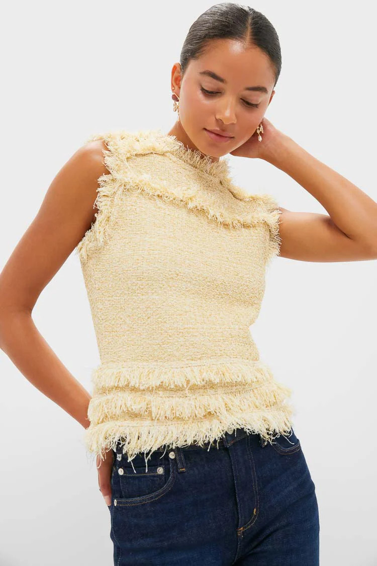 Lumin Kassi Knit Tweed Sleeveless Top | Tuckernuck (US)