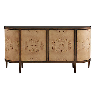 Jax Burl Sideboard with Blond Mappa Veneer & Adjustable Shelves | Ballard Designs, Inc.
