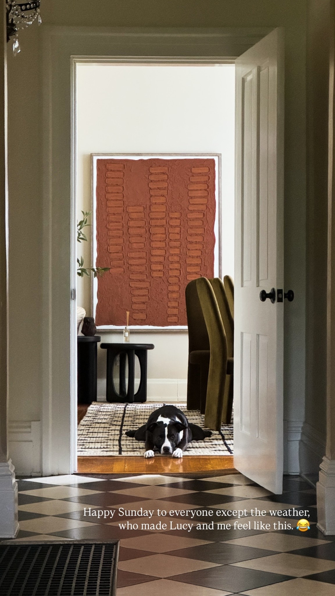 Happy Sunday to everyone except the weather, who made Lucy and me feel like this. 😂

#LTKSaleAlert