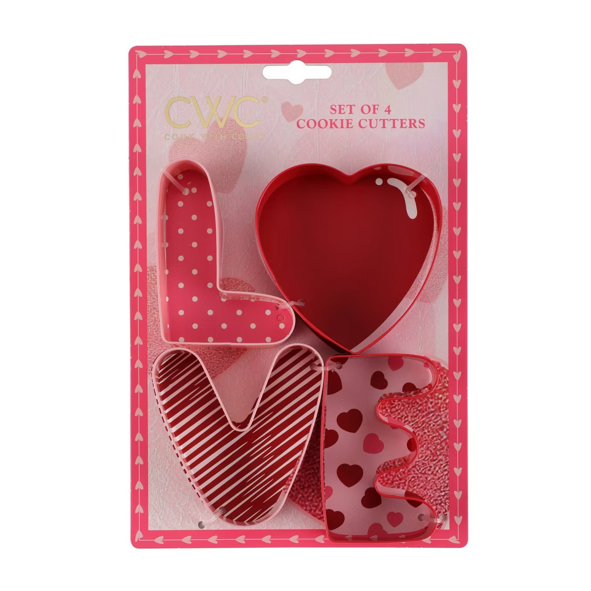 Cook With Color 4pc Love Cookie Cutter Set | Target