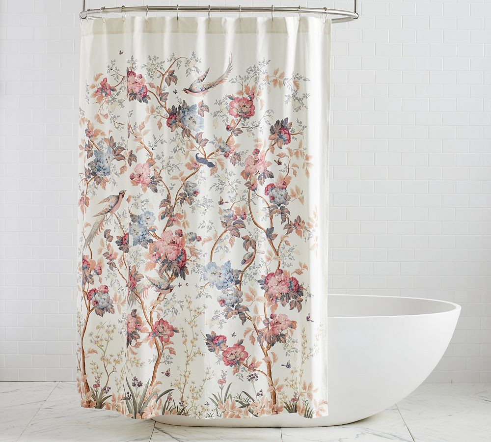 Piper Floral Shower Curtain | Pottery Barn (US)