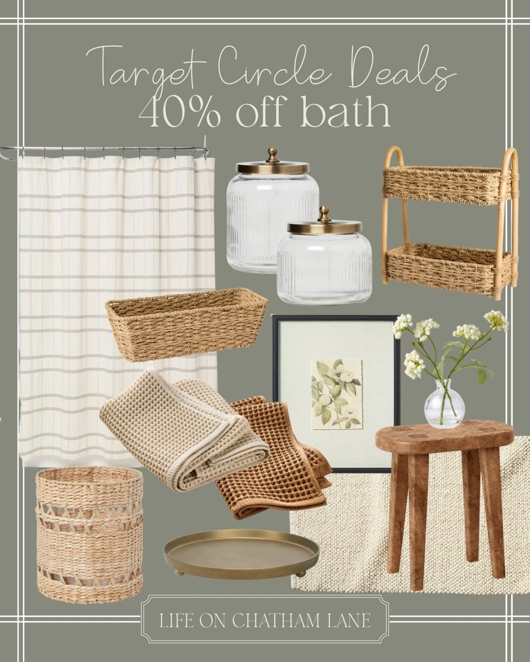 #ad @Target bathroom finds!  On sale up to 40% off for Circle Deals!  These best selling glass storage containers are so pretty, functional and a great price right now!

#LTKHome #LTKSaleAlert