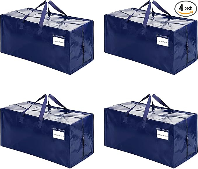 VENO 4 Pack Moving Bags w/Backpack Straps, Heavy Duty, Moving Boxes Alternative, Packing Supplies... | Amazon (US)