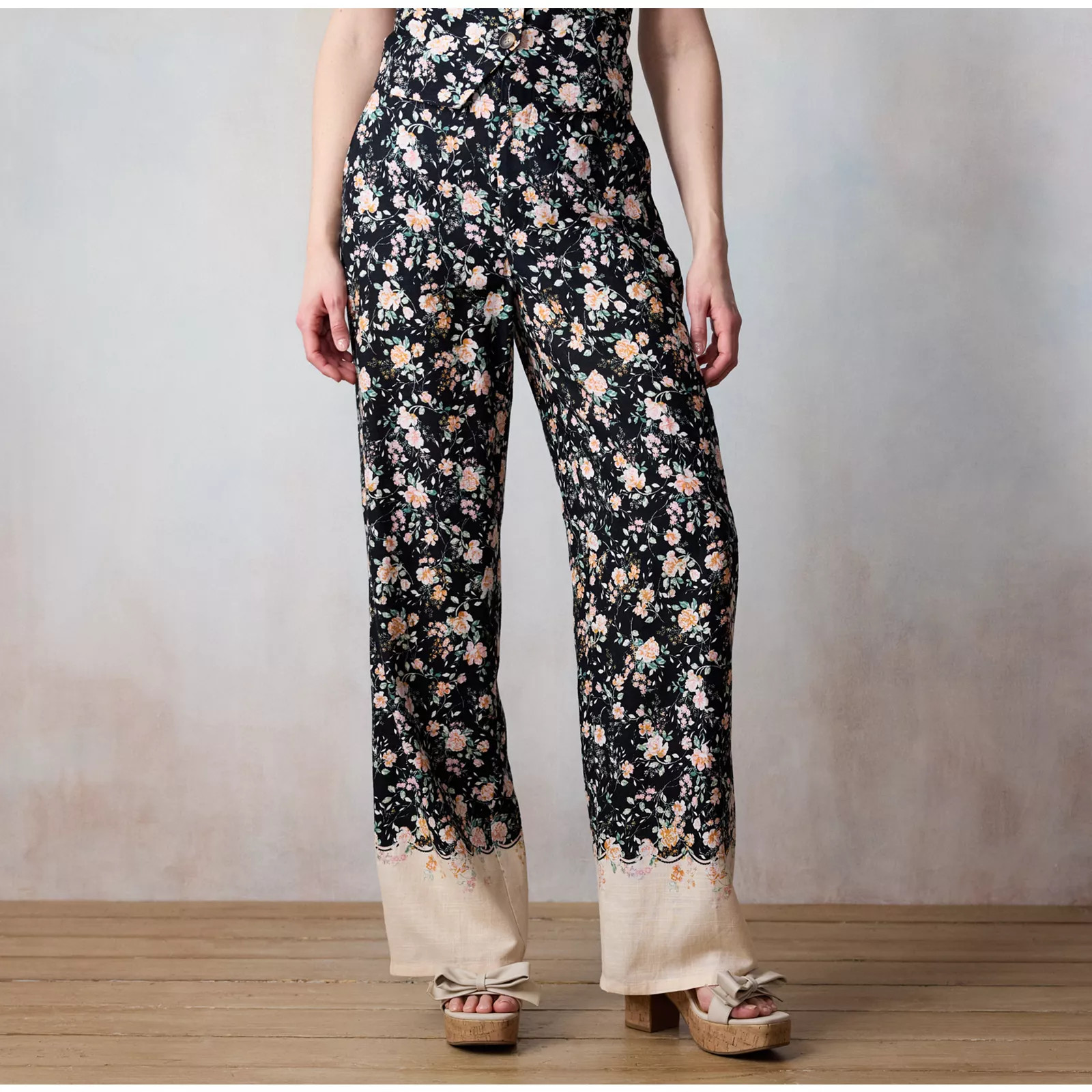 Women's LC Lauren Conrad Drapey Elastic Back Trouser Pants | Kohl's