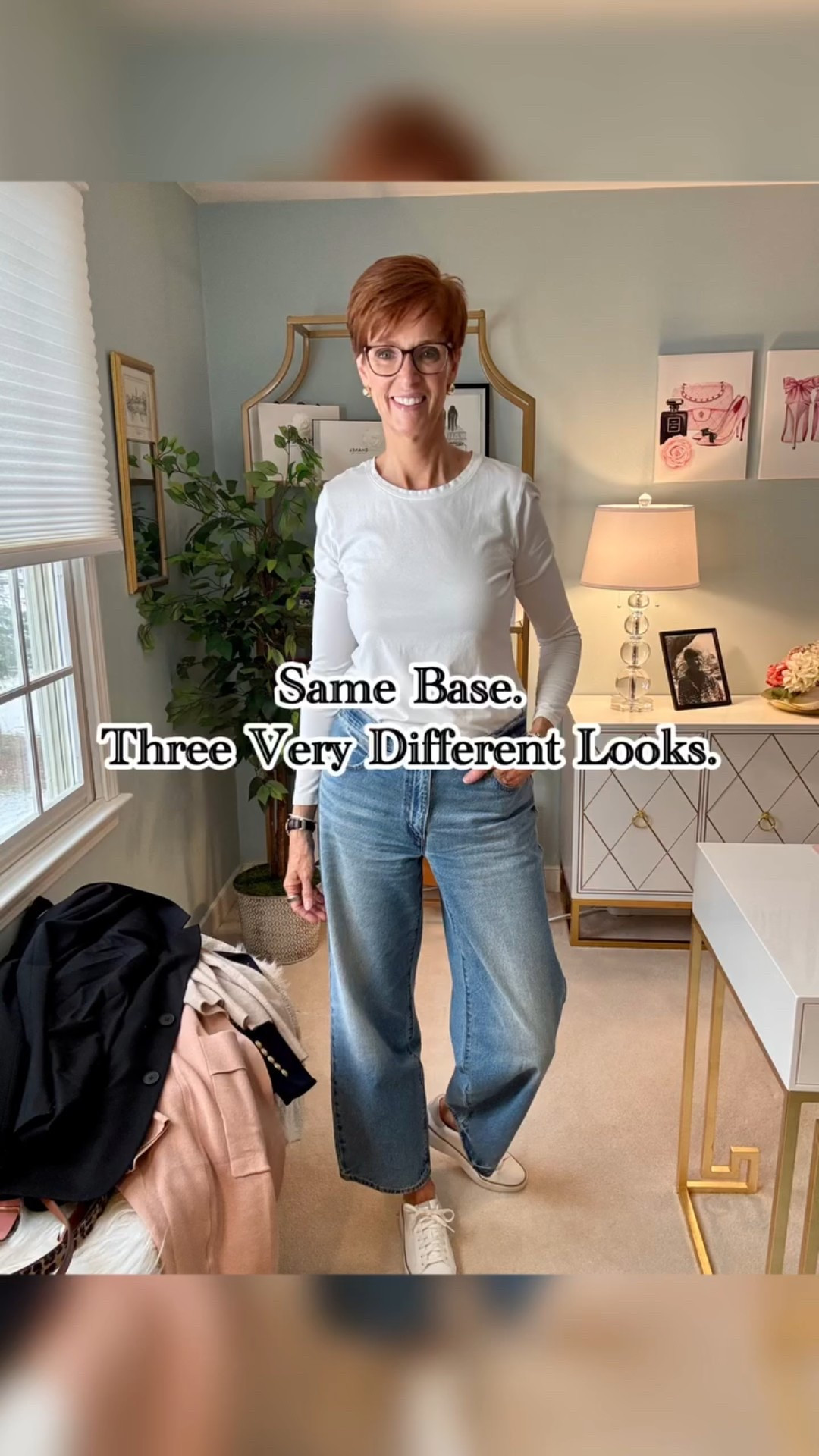 This is exactly how I get more out of my closet.

Want the links? Like, Follow & Comment STYLED and I’ll send links right to your DM.

Same base outfit. Same core pieces. Styled three different ways depending on the day, the mood, and what I’m doing. Sometimes I want polished, sometimes relaxed, sometimes a little elevated — but I don’t want to start from scratch every time.

This is how I think about getting dressed in real life: build a simple base, then change the layers, accessories, and shoes to shift the look. It makes getting dressed easier and makes your wardrobe work harder.

Save this if you like seeing how the same pieces can feel completely different — and tell me in the comments which look feels most like you.

#ClassicEverydayStyle #OutfitStylingIdeas #StyleOver40 #wearwhatyouown

#LTKTall #LTKgrwm #LTKOver40