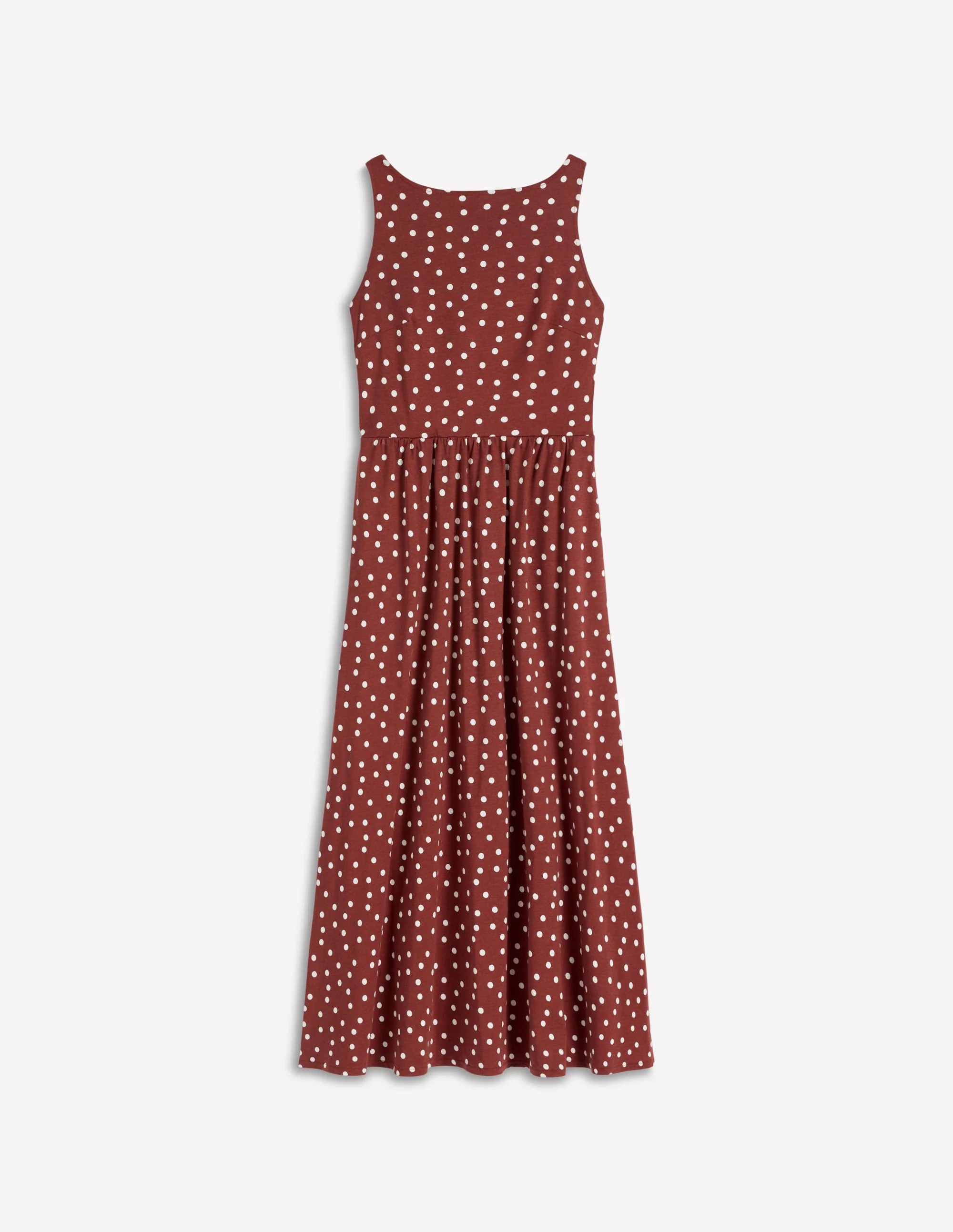 Saoirse Smock Back Dress-Roasted Brown, Painted Dot | Boden (US)