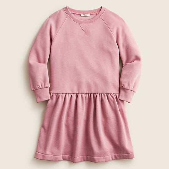 Girls' fleece drop-waist dress | J. Crew US
