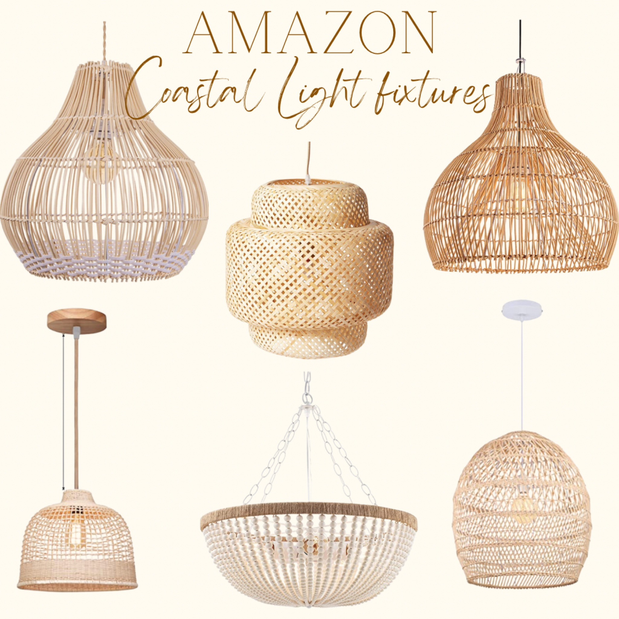 Rattan Round Pendant curated on LTK