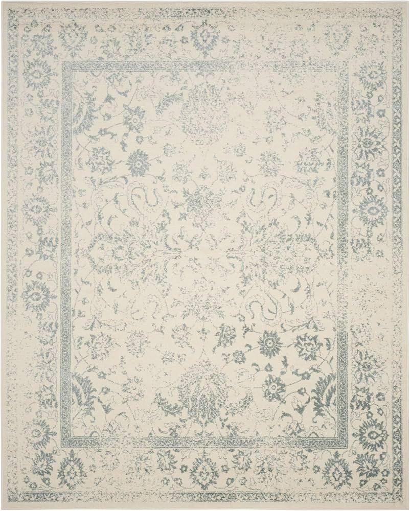 SAFAVIEH Adirondack Collection Area Rug - 8' x 10', Ivory & Slate, Oriental Distressed Design, No... | Amazon (US)
