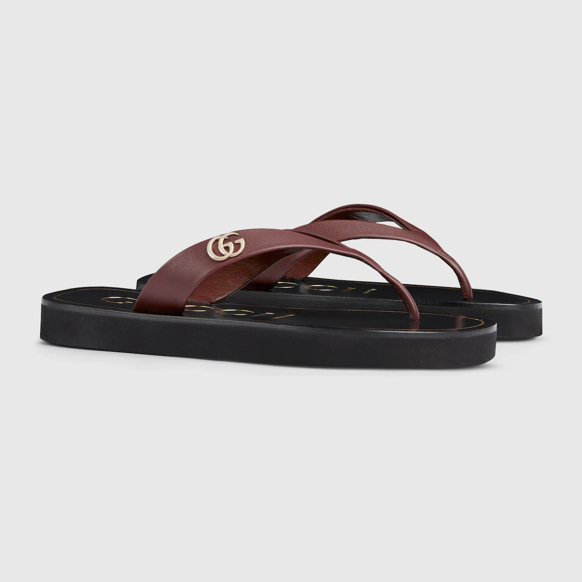 Gucci - Women's thong sandal with Double G | Gucci (US)