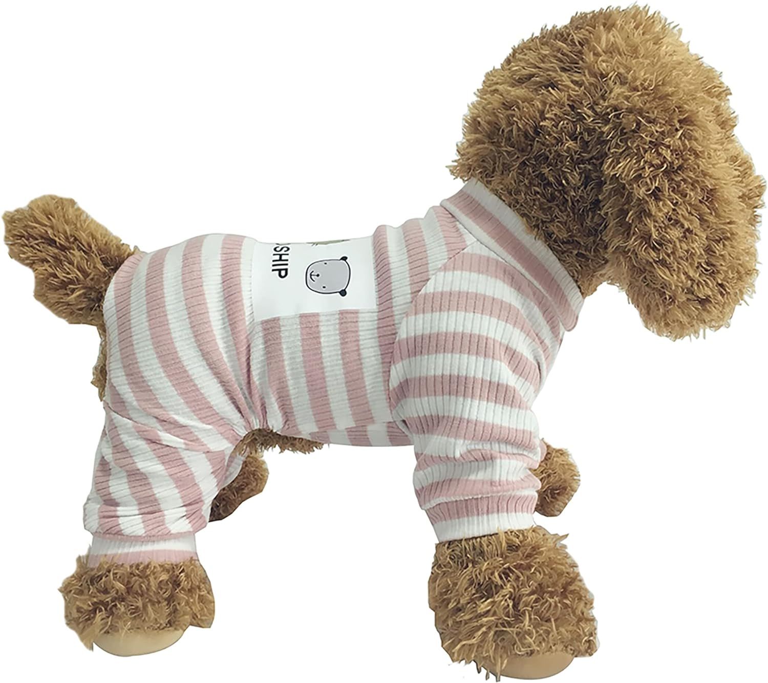 Dogs PJS Clothes for Small Dogs Girl Puppy Pajamas Long Sleeved Onsie Warm Coats Jumpers Outfits | Amazon (US)