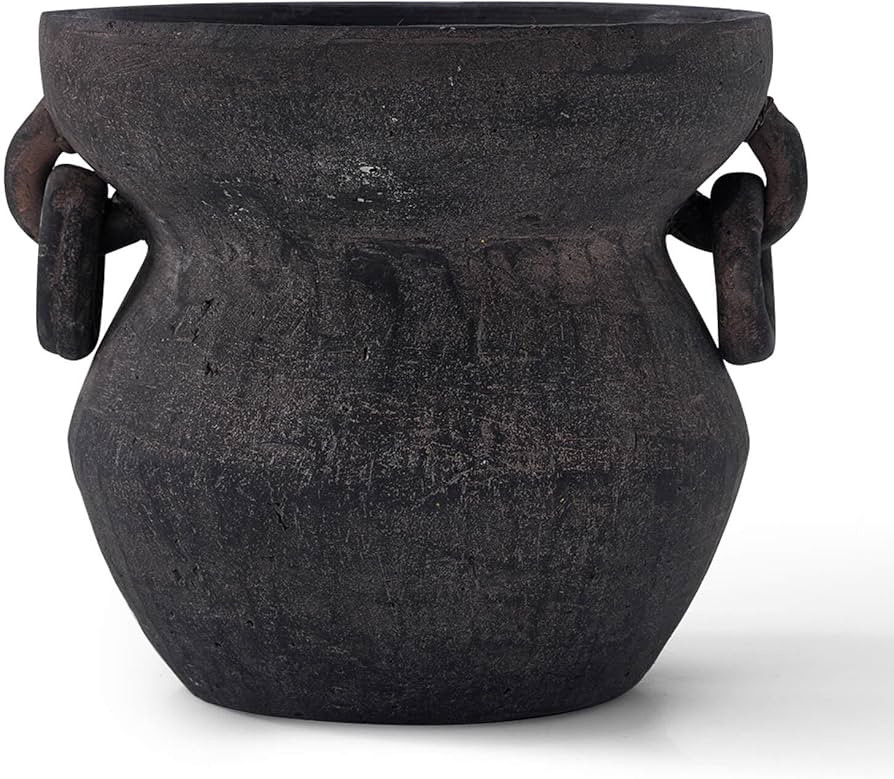 MIYUKI Rustic Vase for Home Decor, Decorative Pottery Terracotta Vase for Living Room, Table, She... | Amazon (US)