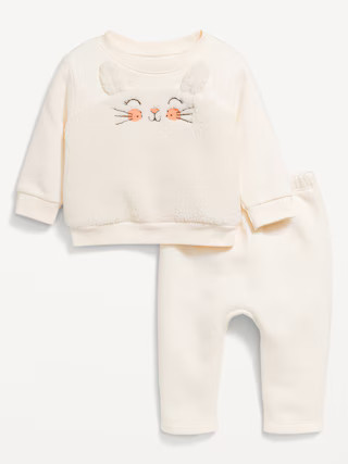 Crew-Neck Critter Sweatshirt and Sweatpants Set for Baby | Old Navy (US)