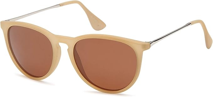 Gamma Ray Women's Polarized Sunglasses - Round Retro Mirrored Sunglasses Colors | Amazon (US)